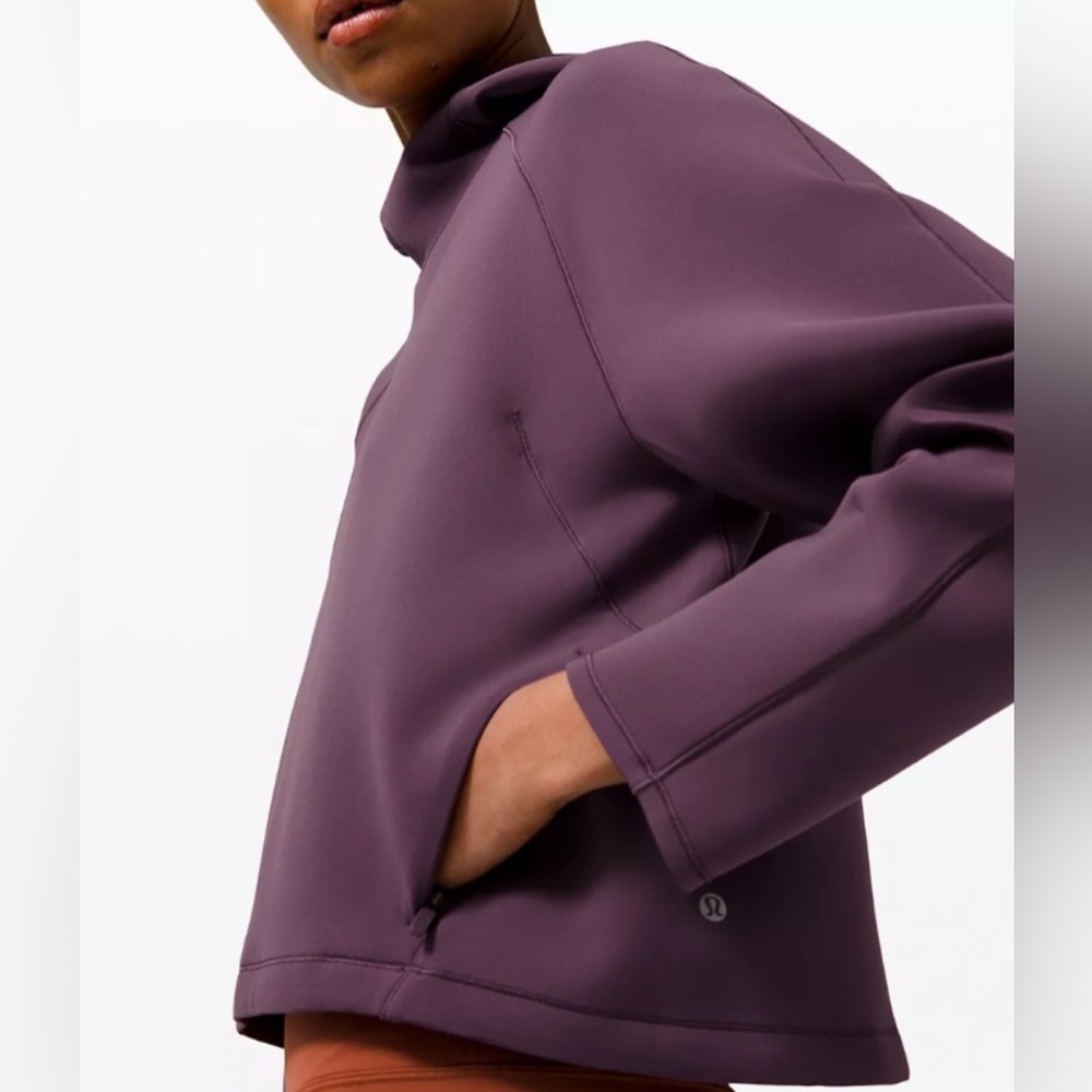 LULULEMON AIR WRAP PULLOVER HOODIE/JACKET-GRAPE sz 6